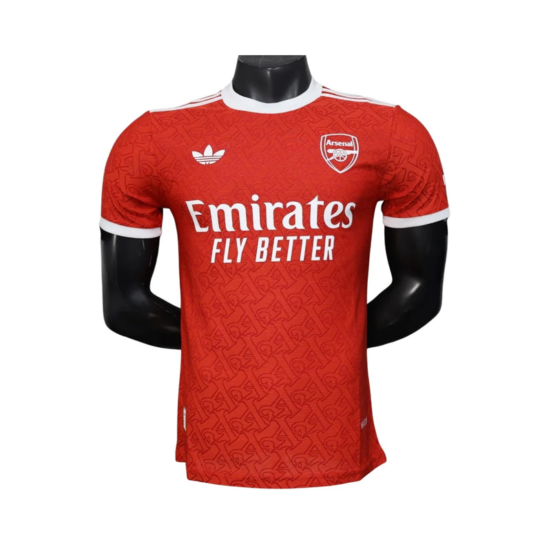 CAMISA VERSÃO PLAYER DO ARSENAL 25/26 VERMELHO