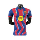 CAMISA VERSÃO PLAYER DO BARCELONA 25/26 VERMELHO E AZUL