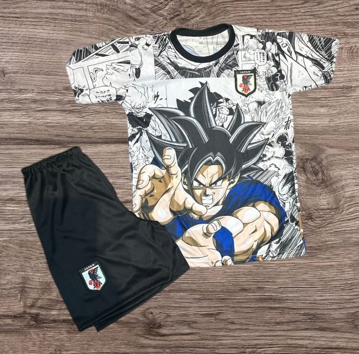 Conjunto Infantil Seleção Japão - Versão Goku
