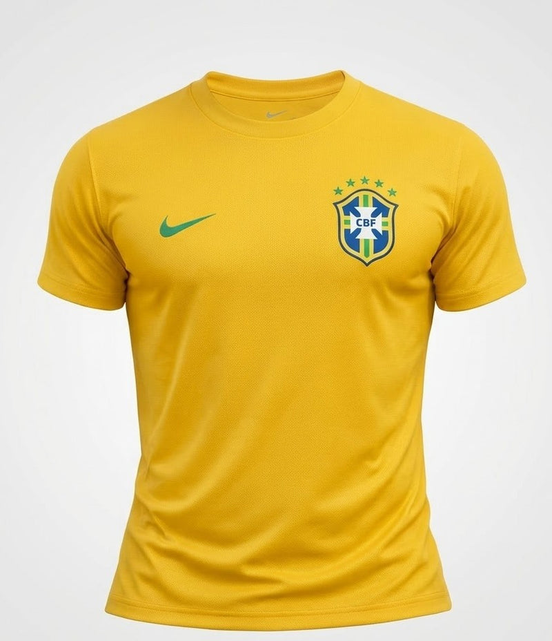 CAMISA DRYFIT BRASIL AMARELA - BÁSICA