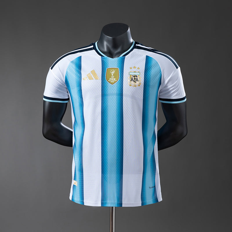 CAMISA VERSÃO JOGADOR SELEÇÃO DA ARGENTINA  26/27 AZUL E BRANCO