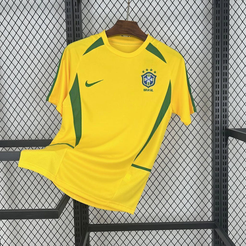 CAMISA DO BRASIL AMARELA 2002 - RETRÔ