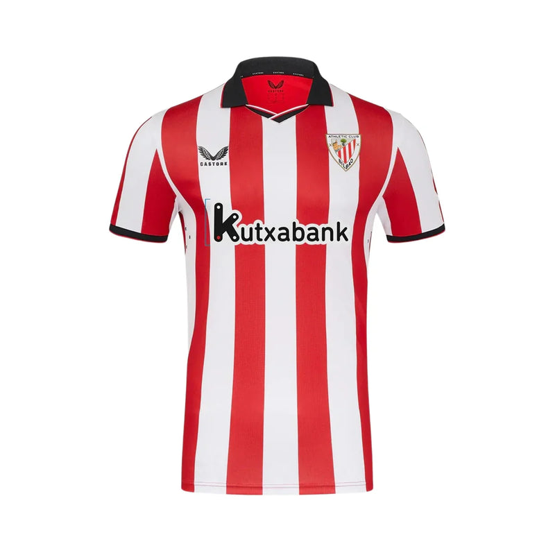 CAMISA DO ATLETICO DE BILBAO 25/26 VERMELHO E BRANCO