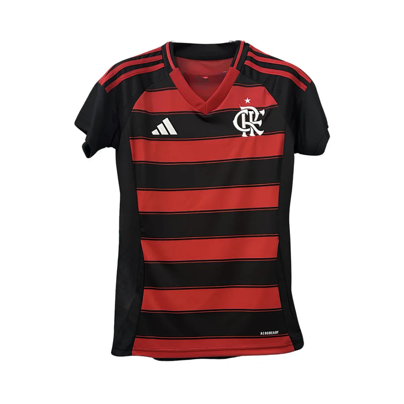 CAMISA FEMININA DO FLAMENGO 25/26 VERMELHO E PRETO