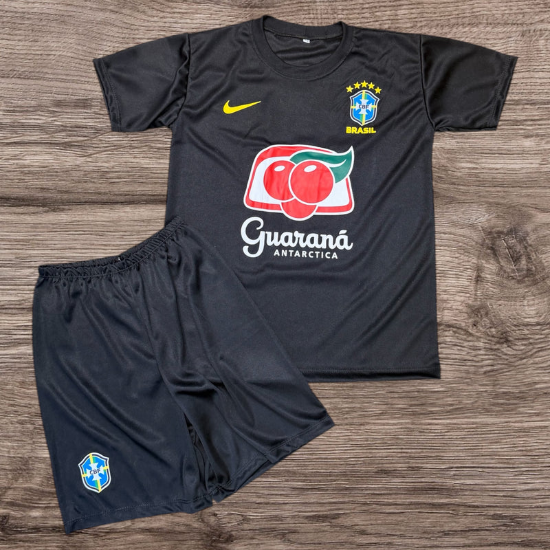 Conjunto Infantil Seleção Brasil 26/27 - Treino Preta