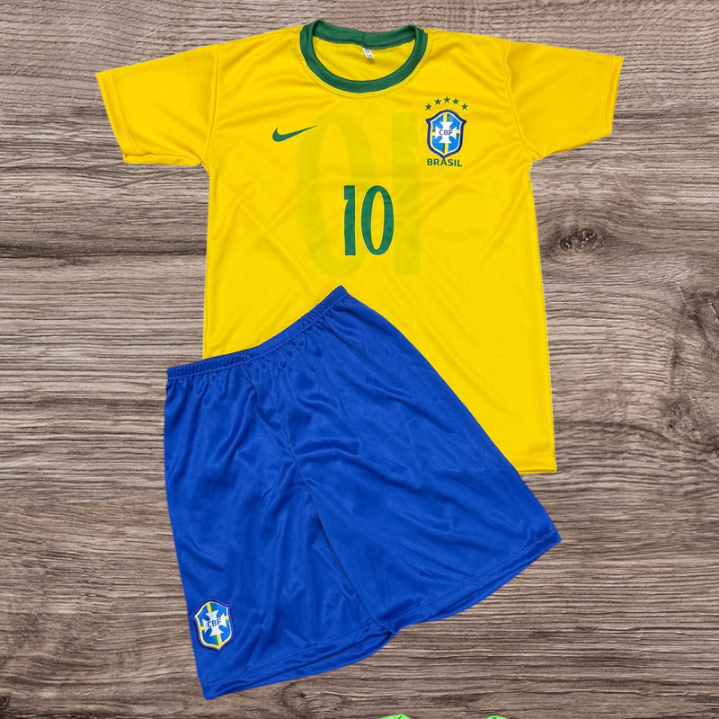 Conjunto Infantil Seleção Brasil - Amarela