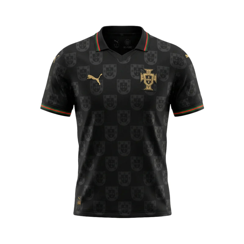 CAMISA DA SELEÇÃO DE PORTUGAL 26/27 PRETO EUSEBIO