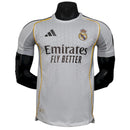 CAMISA VERSÃO PLAYER DO REAL MADRID 25/26 BRANCO