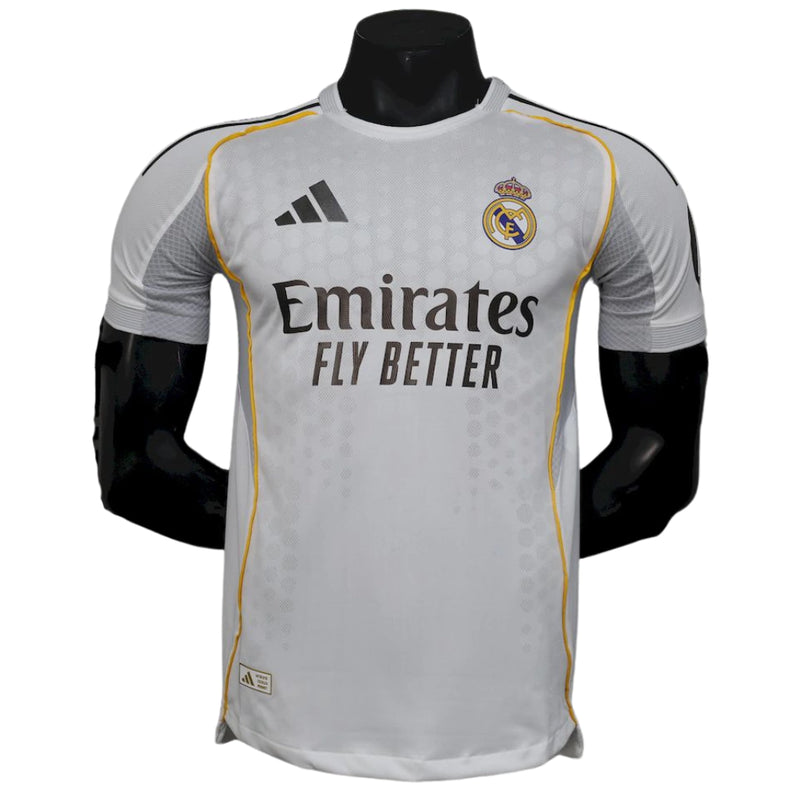 CAMISA VERSÃO PLAYER DO REAL MADRID 25/26 BRANCO